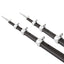 Tigress 15' XD 3K Carbon Fiber Telescoping Outrigger Poles - Matte Black/Silver - Pair [88679-7]