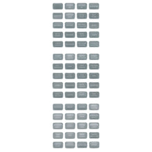 Blue Sea 8217 Grey Small Format Label Kit - 60 Labels [8217]