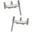 Tigress Offset Triple Rod Holder w/Cup Holders - Port Side  Starboard Side - Polished Aluminum [88148PS-KIT]