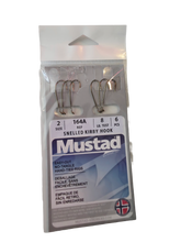 Mustad Snelled Kirby Hook Size 2 - 8 lbs Test