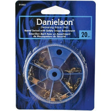 Danielson Barrel Swivel Assortment (with safety snaps) - Gold